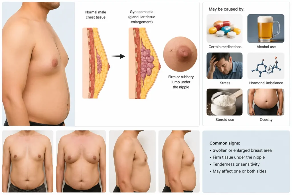 Gyno look like in men